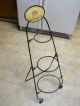 Antique Scrollwrought Iron Wine Advertising Displaystand.  1874 French Advertising Other Mercantile Antiques photo 1