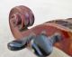 Unknown Antique 4/4 Violin Viullaume Bow Wood Case Rattlesnake Rattles Fiddle String photo 3