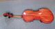Antique Fiddle Violin W Bow,  Ebony Frets And Case,  Handmade,  Por String photo 1