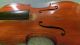 Antique Fiddle Violin W Bow,  Ebony Frets And Case,  Handmade,  Por String photo 3