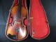 Antique Wood Antonius Stradivarius Violin Fiddle Music Wood Case & Bow String photo 10