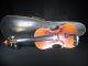 Antique Wood Antonius Stradivarius Violin Fiddle Music Wood Case & Bow String photo 1