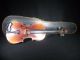 Antique Wood Antonius Stradivarius Violin Fiddle Music Wood Case & Bow String photo 2