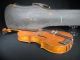 Old Antique Vintage Wood Violin Fiddle Music With Case & Bow String photo 9