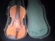 Old Antique Vintage Wood Violin Fiddle Music With Case & Bow String photo 7
