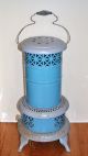 Antique Turquoise Enameled Perfection Smokeless Oil Kerosene Portable Heater 630 Stoves photo 6