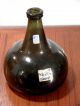 Hand Blown Old ' Onion ' Wine Bottle C1650 Deep Rough Pontil & Applied Lip Bottles photo 3