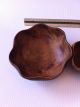 Vintage Monkey Pod Wood Brown Candy - N - Nut Dishes Philippines Bowls photo 1
