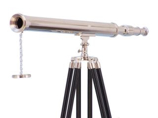 Buy Brass Nautical Tripod Telescope - Brass Telescope With Stand - Decor & photo