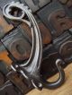 1 Art Nouveau Style Iron Coat Hook Cast From 1903 Hook Old Hat Edwardian Style Hooks & Brackets photo 3