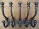 5 Victorian Vintage Style Cast Iron Beehive Tip Coat Hooks Pegs Rack Old Style. Hooks & Brackets photo 3