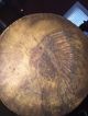 Late 19th Century Native American Indian Leather Drum W/ Hand Painted Us Eagle Percussion photo 3