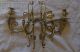 Pair Antique French 19th Century Brass Girandoles/wall Sconces Chandeliers, Fixtures, Sconces photo 4