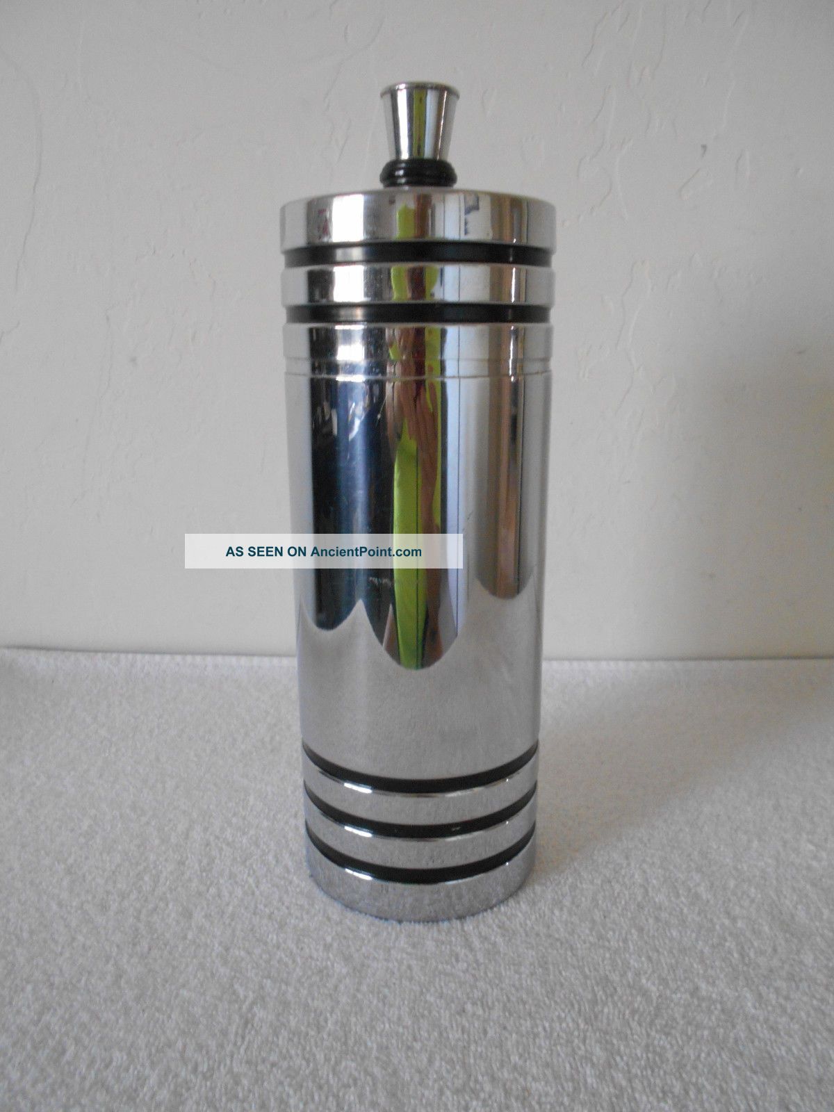 Rare Chase Chrome 3pc Art Deco Cocktail Shaker Mid - Century Modern Art Deco photo