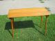 Vintage Oak Folding Legs Sewing Table Desk,  Good Shape 36 