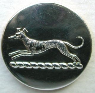 Antique Livery Button Running Greyhound - Whippet Dog Design T Biddell Bk Mk photo