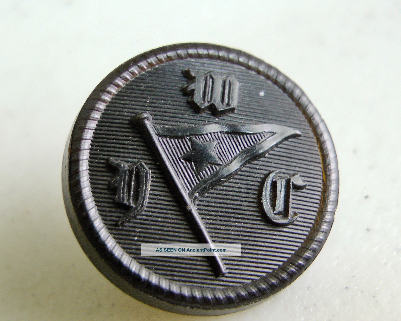 Victorian Black Horn Button Weser Yacht Club Bremerhaven Germany Buttons photo