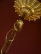 Rare 12 Light Gold Bronze Chandelier Spain Filigree Ornaments Brass Old Antique Chandeliers, Fixtures, Sconces photo 10