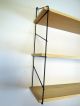 Danish Modern String Wall Ladder Shelf Modular Bookshelf Shelving Ladderax 50s Mid-Century Modernism photo 2