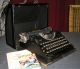 Fabulous Antique Shiny Crinkle Continental 34 Typewriter Of 1933;.  82 Years Old Typewriters photo 1