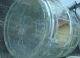 Antique Glass Barrel Lg Pickle Jar Red Wood Handle Wire Bail Tin Lid Primitives photo 4