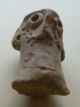 Canaanite L.  Bronze Age Ceramic Pottery Astarte Goddess Idol Head Found Jericho Near Eastern photo 3