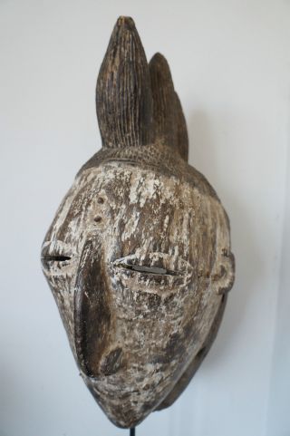 Old And Very Rare Zoomorphic Kulango Mask.  Fine Example.  Ivory Coast. photo