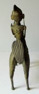 Old African Benin Bronze Warrior On Horseback - Extremely Rare Piece Other African Antiques photo 5