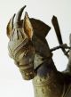 Old African Benin Bronze Warrior On Horseback - Extremely Rare Piece Other African Antiques photo 7