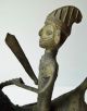 Old African Benin Bronze Warrior On Horseback - Extremely Rare Piece Other African Antiques photo 8