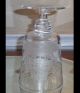 Rare Signed Steuben Crystal Water Goblet Wine Stem W Engraved Ship Stemware photo 1
