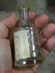 Rare Embossed & Labeled Antique Perfume Bottle Jess Oakley & Co. Perfume Bottles photo 3