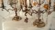 Pair Antique Buffet Mantle Lamps With Grapes Clusters Lamps photo 3