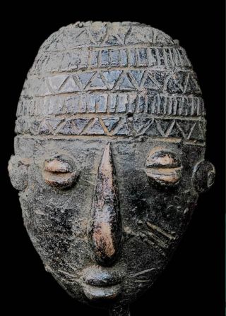 Fine Tribal Dogon Bronze Mask Mali photo