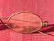 Antique 1800s Brass Wire Bottle Cap Spectacles Eyeglasses W/ Metal Case Optical photo 7