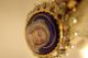 2217 Exquisite Antique 18k Gold,  Diamond & Pearl Medallion Showing St.  Mary Egyptian photo 6