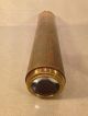 Antique English Spy Glass Telescope Made Of Brass And Covered In Leather The Americas photo 9