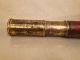 Antique English Spy Glass Telescope Made Of Brass And Covered In Leather The Americas photo 5