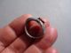 Ancient Roman Silver Ring,  The Intaglio Displayed A Running Deer Roman photo 7