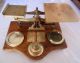Antique 1850s Brass Post Office Pp Scales Warranted Accurate,  13 Lbs Of Weights Scales photo 11