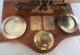 Antique 1850s Brass Post Office Pp Scales Warranted Accurate,  13 Lbs Of Weights Scales photo 3