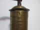 Primitive Antique Ottoman Brass - Carved Tugra Marked Hand Coffee Grinder 19th - 1 Islamic photo 2
