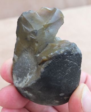 L/palaeolithic,  Mode 1 Bifacial Backed Knife On A Pebble C700 - 500k,  Kent P552 photo