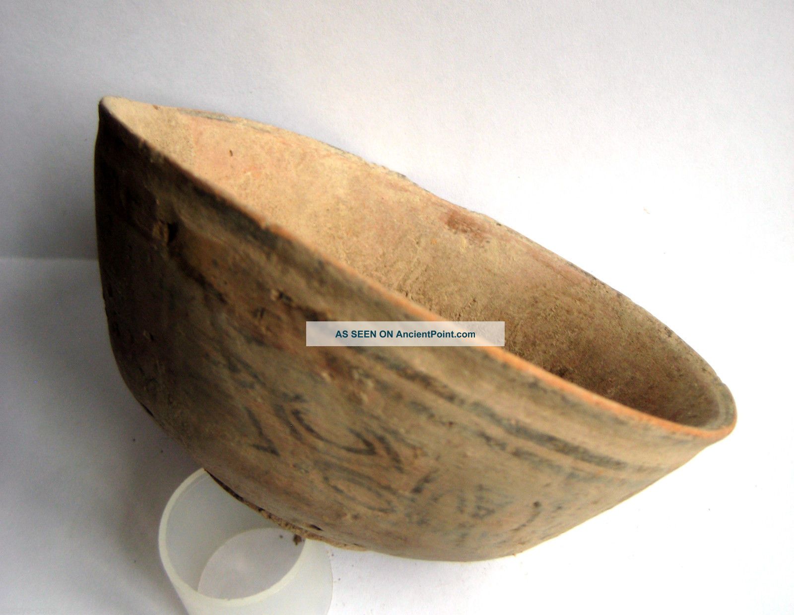 Circa.  2500 B.  C Bronze Age Harappan Culture Painted Terracotta Bowl Near Eastern photo