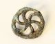 Antique Ancient Roman Bronze Military Wheel Type Fibula Brooch Artifact Roman photo 5