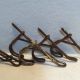 11 Vtg Antique Old Twisted Wire Screw Coat Room Hat Hooks Hangers Coat Closet Hooks & Brackets photo 4