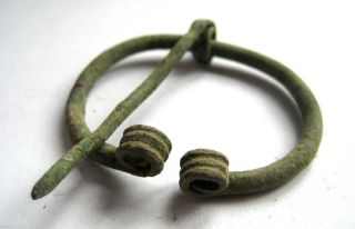 Circa.  800 - 900 A.  D British Found Viking Period Bronze Penannular Ring Brooch photo