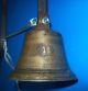 Vintage Antique Large 11 Brass Hanging Service Bell Maids Butler Store Home Door Bells & Knockers photo 7