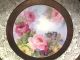 Noritake Hand Painted Double Handle Cake Plate Large Pink/yellow Roses Gold Trim Plates & Chargers photo 2