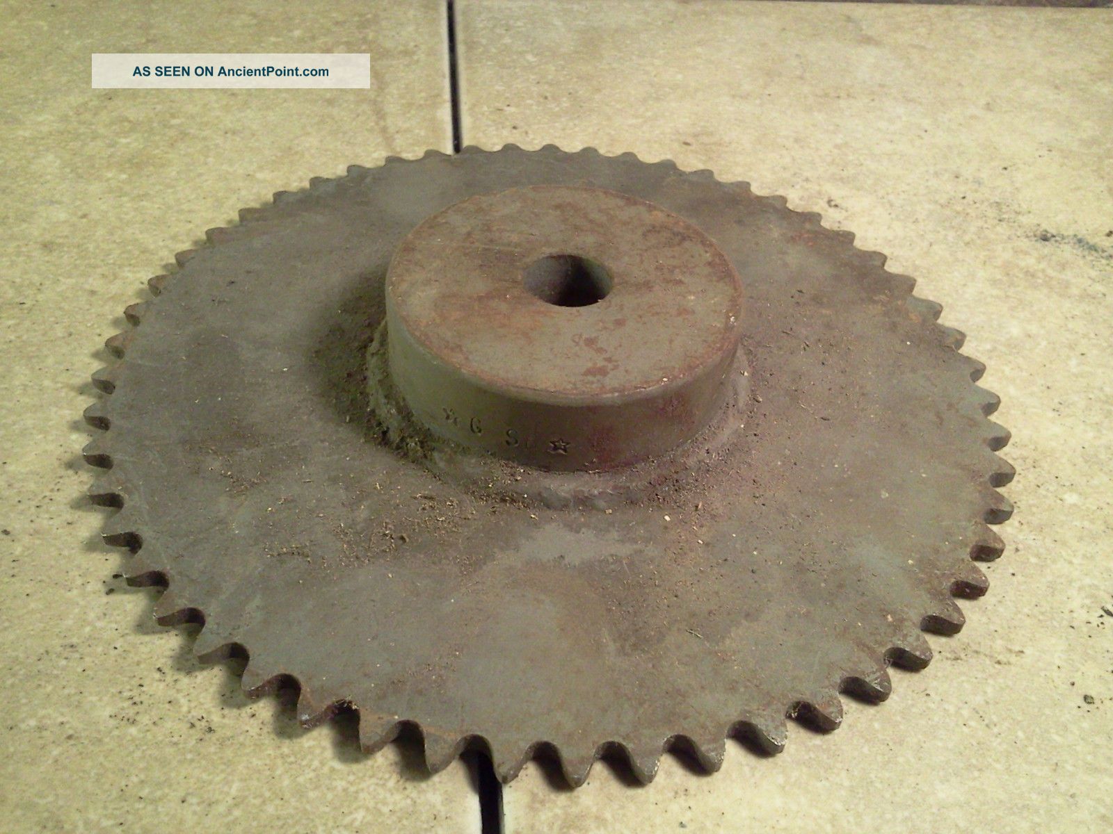 Old Antique Industrial Decor Heavy Iron Gear Cog (1) - Steampunk - Sprockets Other Mercantile Antiques photo